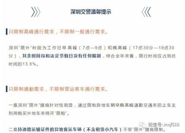 深圳车限行最新规定